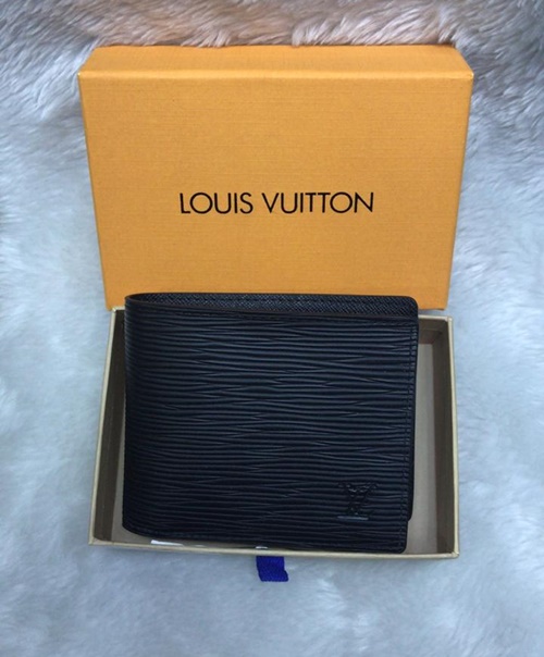 Com caixa] Nova carteira Louis Vuitton, carteira masculina lv carteira azul  tintura - Escorrega o Preço